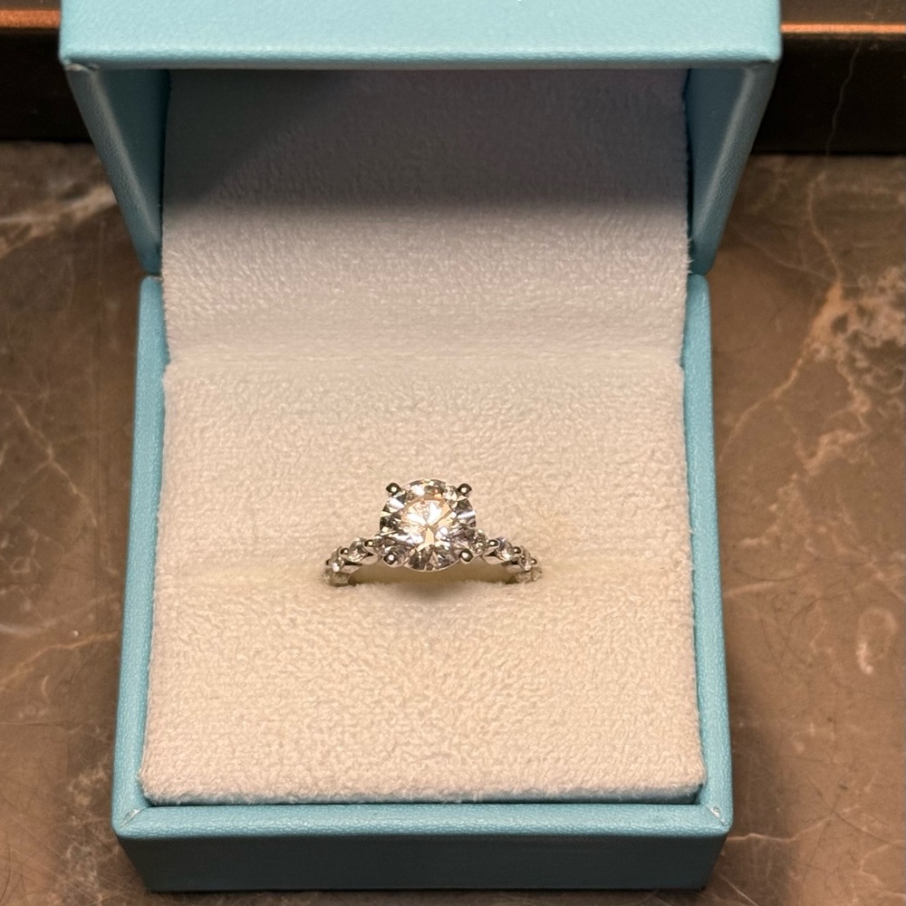 3.5 CT Lab Diamond Engagement Ring